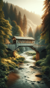 Dawn's Whisper Covered Bridge