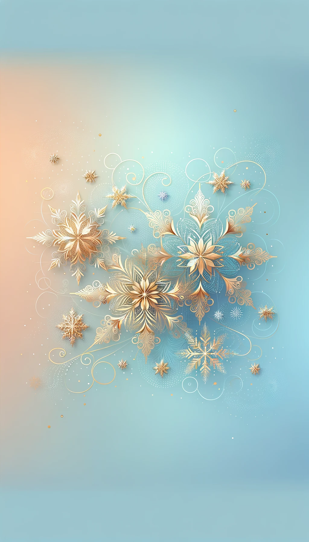 Golden Snowflakes