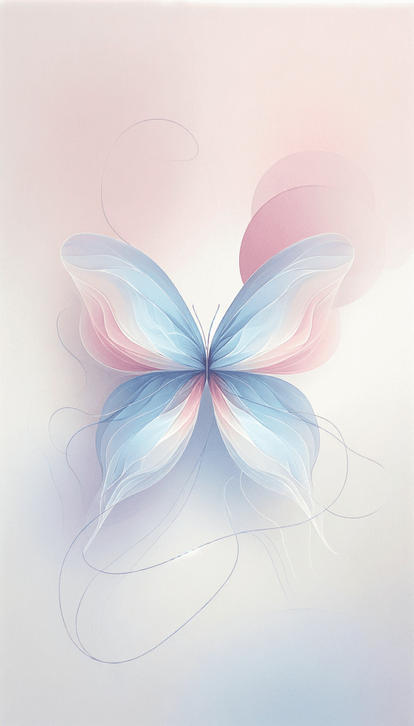 Gradient Pastel Butterfly.