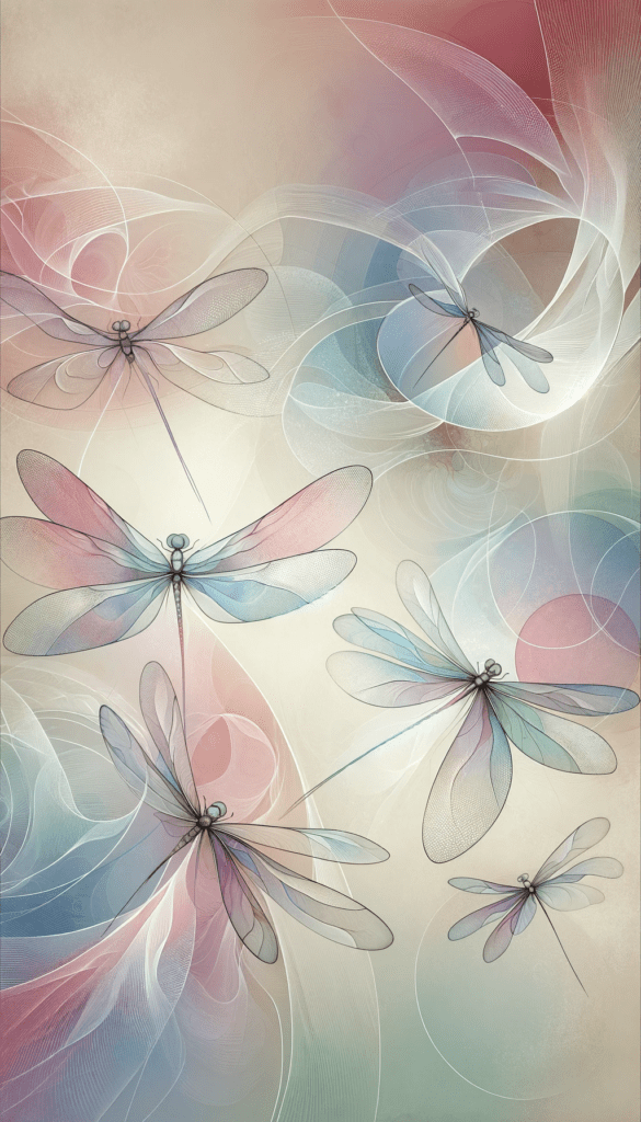 Pastel Dragonfly Ballet