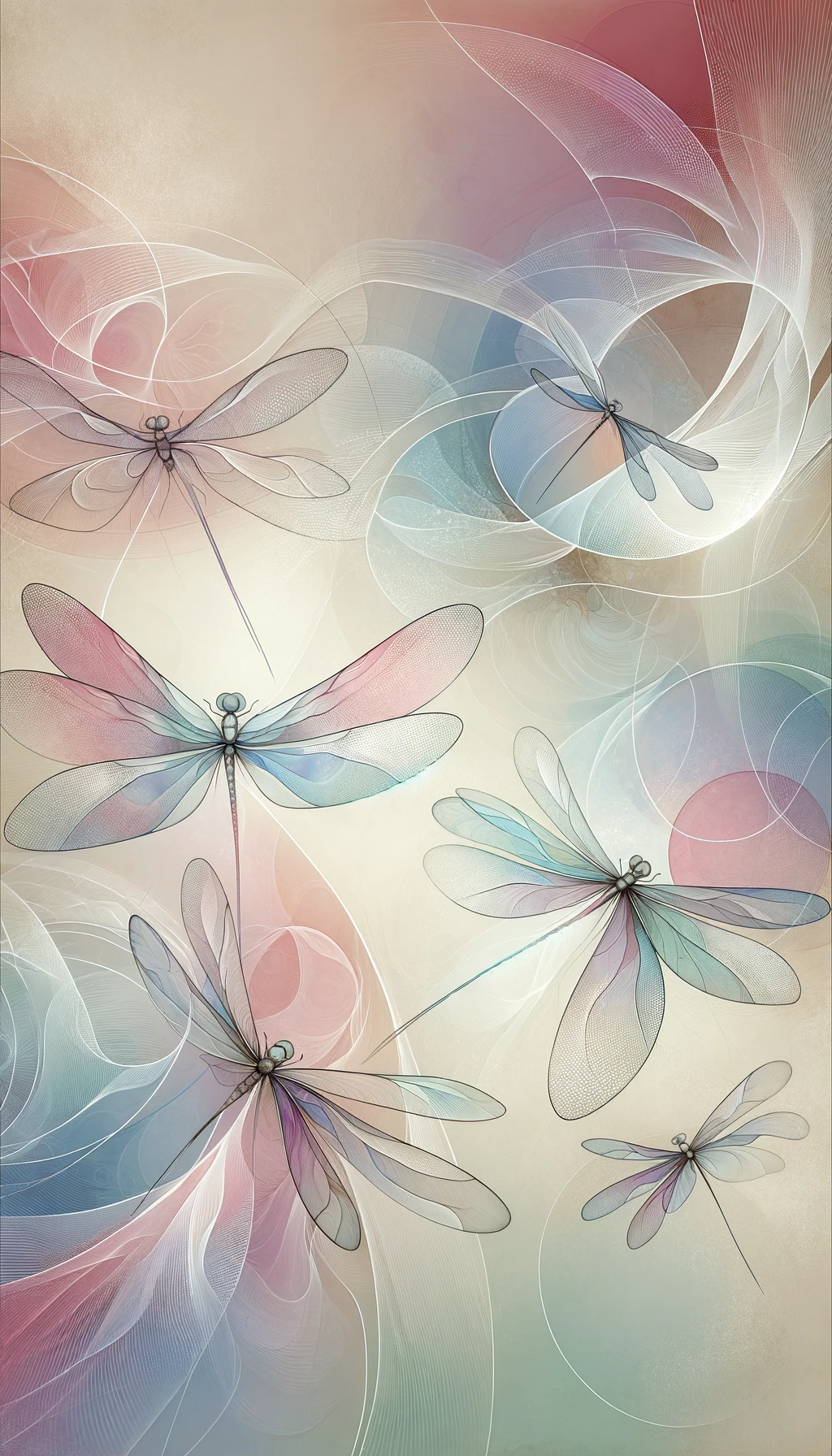 Pastel Dragonfly Ballet