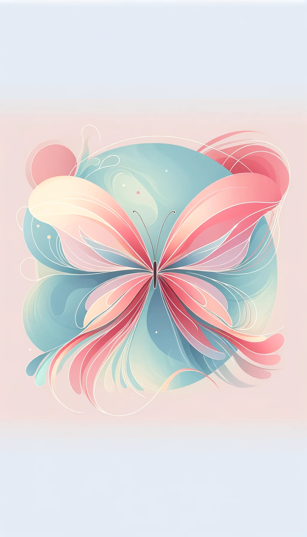 Pastel Dreamscape Butterfly