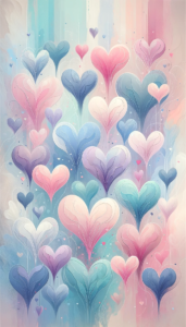 Pastel Hearts Bouquet