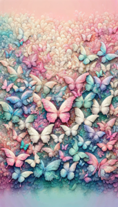 Pastel Papillon Parade (iPhone Wallpaper)