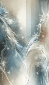 Snowflake Serenity Abstract