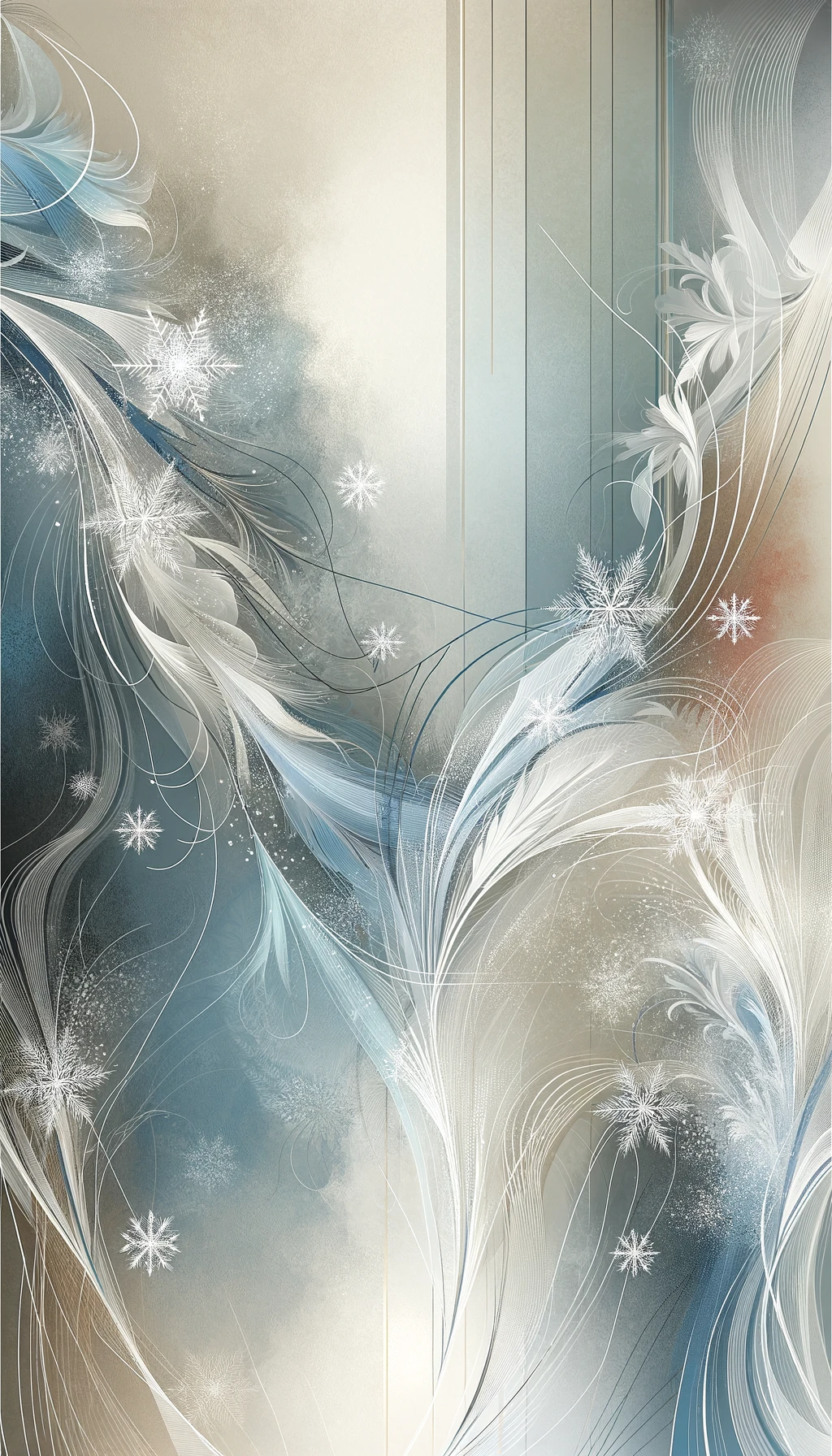 Snowflake Serenity Abstract