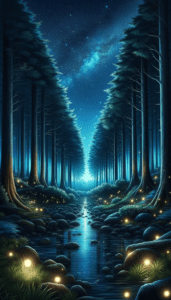 Starry Night Forest