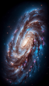 The Swirling Arms Of A Galaxy.