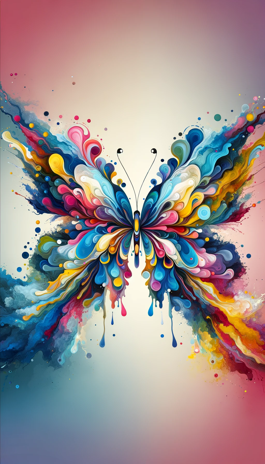 Vibrant Mosaic Butterfly