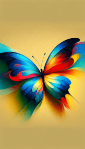 Vibrant Spectrum Butterfly