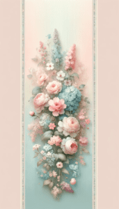 Whimsical Arrangement of Pastel Vintage Flowers