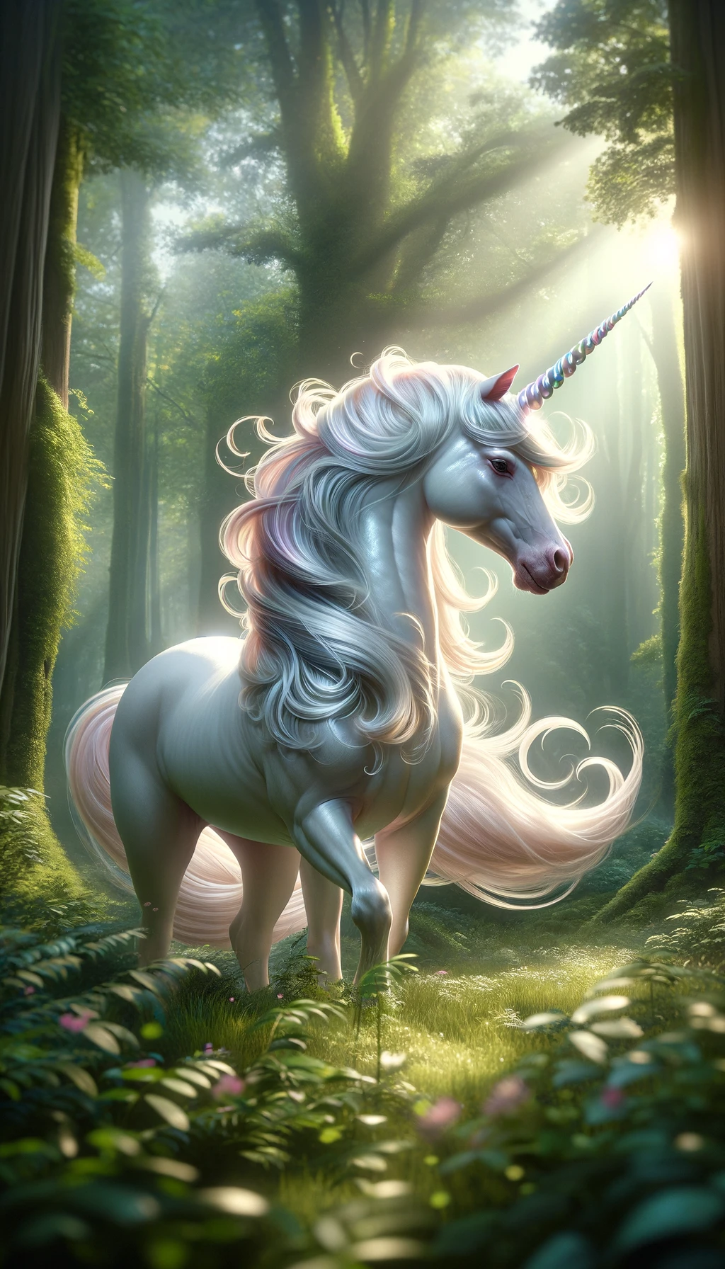 Enchanted Forest Unicorn Phone Wallpaper