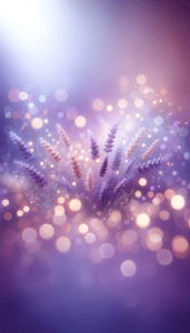 A radiant display of lavender and pink hues with a sparkling bokeh effect, ideal for use as a tranquil iPhone wallpaper or phone background.