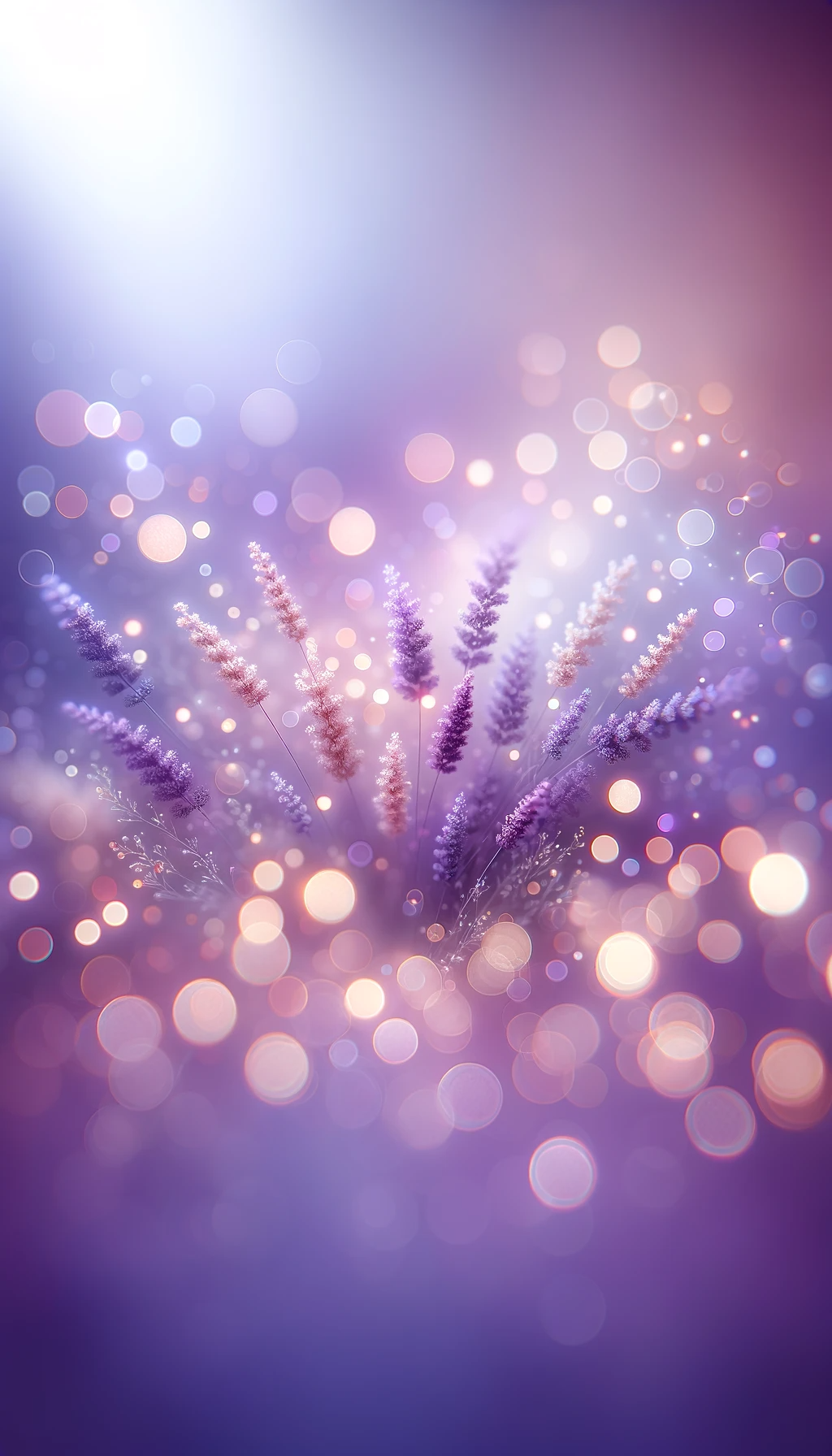 Lavender Light Burst iPhone Wallpaper