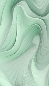 Abstract pastel green swirling pattern, creating a sense of fluid motion, perfect as a calming iPhone wallpaper or phone background.