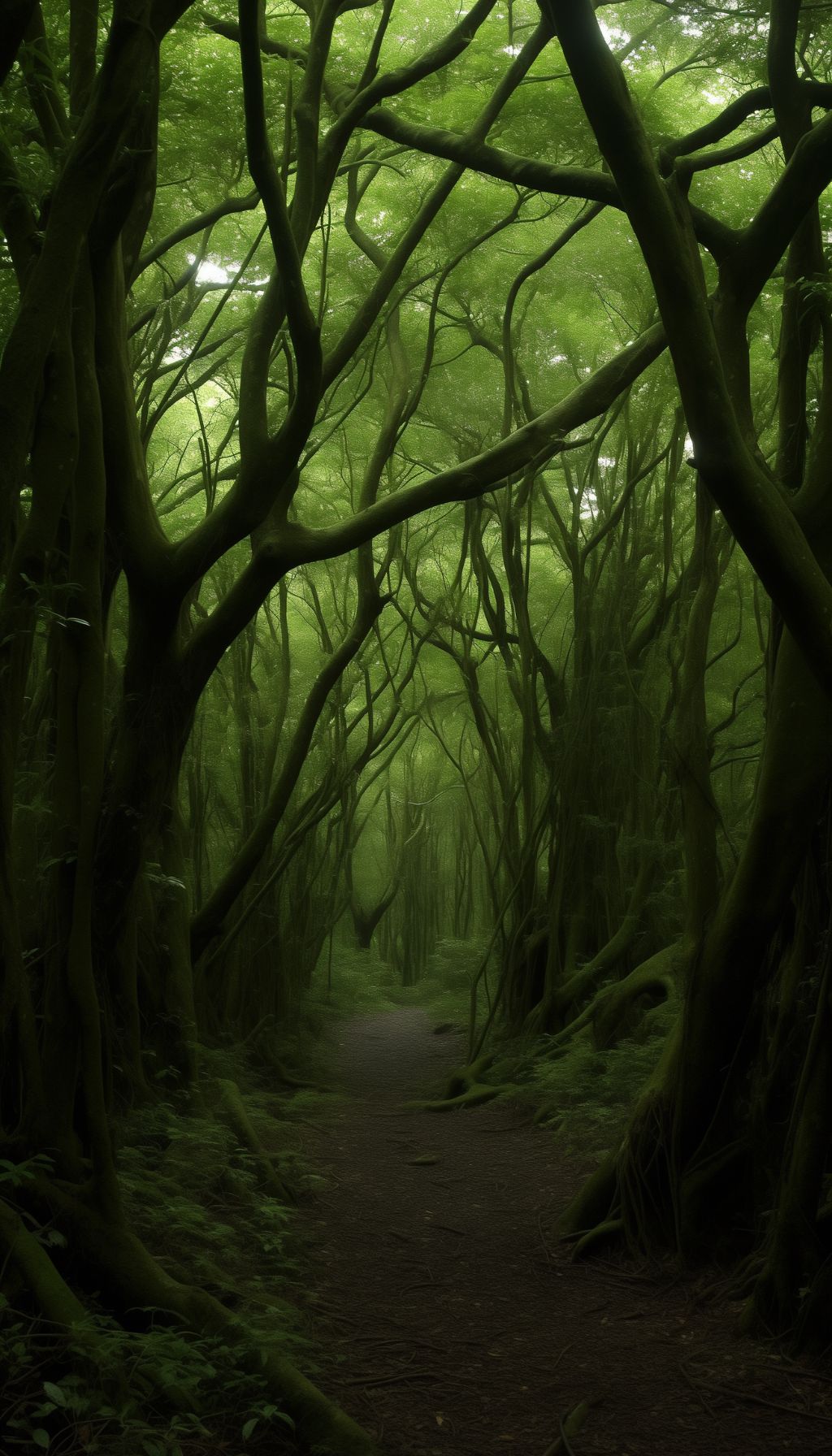 Mystical Forest Path iPhone Wallpaper