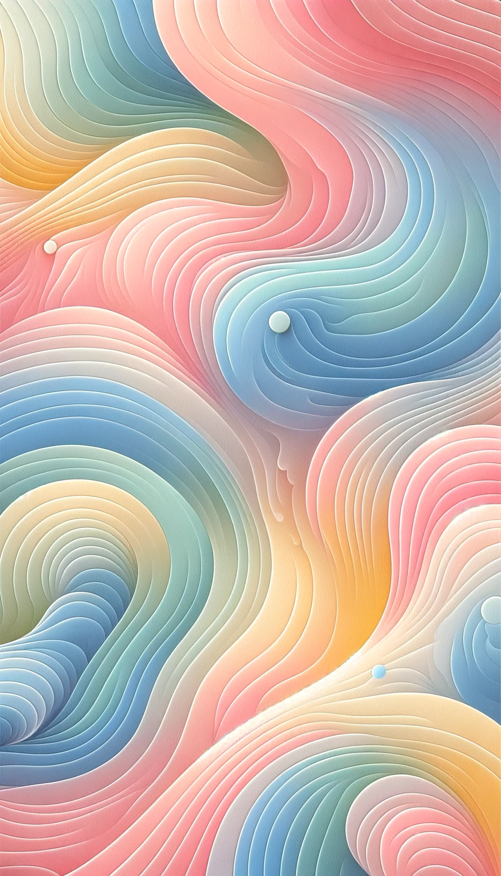 Pastel Waves Phone Background