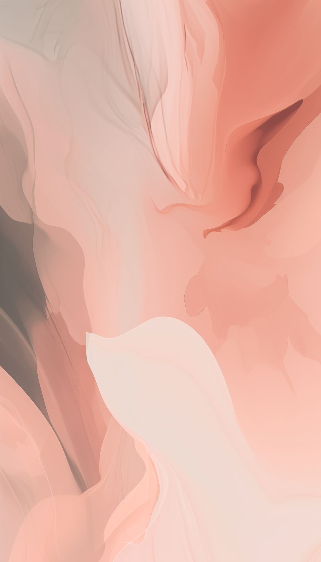 Peach Silk Swirl iPhone Wallpaper