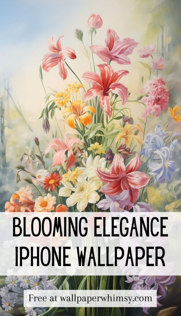 Blooming Elegance IPhone Wallpaper