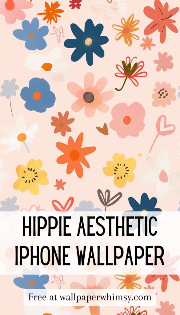 Blossom Array Hippie Aesthetic IPhone Wallpaper