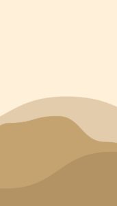 Minimalist abstract waves in warm earthy tones, designed as an iPhone wallpaper.