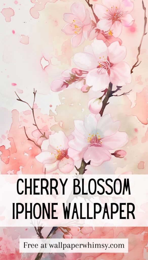 Cherry Blossom Serenity IPhone Wallpaper