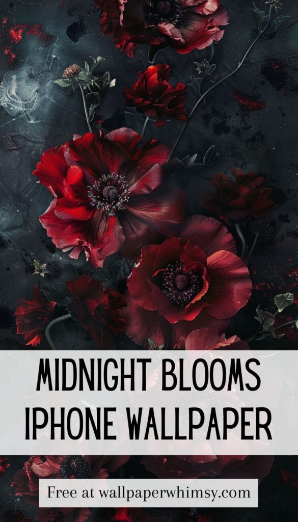 Midnight Blooms iPhone Wallpaper