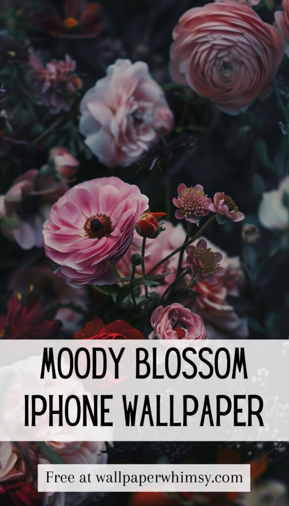 Moody Blossom Array IPhone Wallpaper