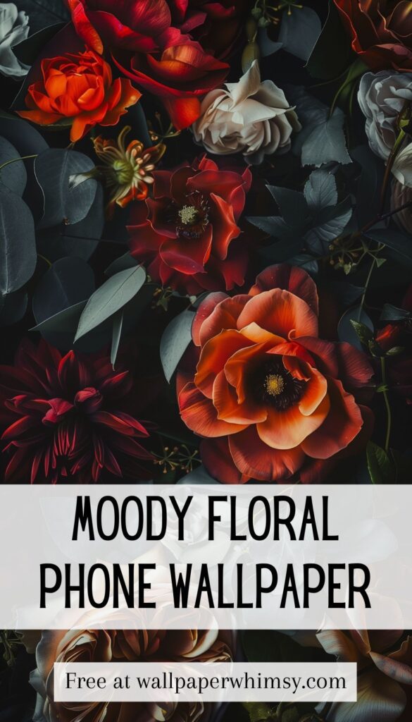 Moody Floral Medley IPhone Wallpaper