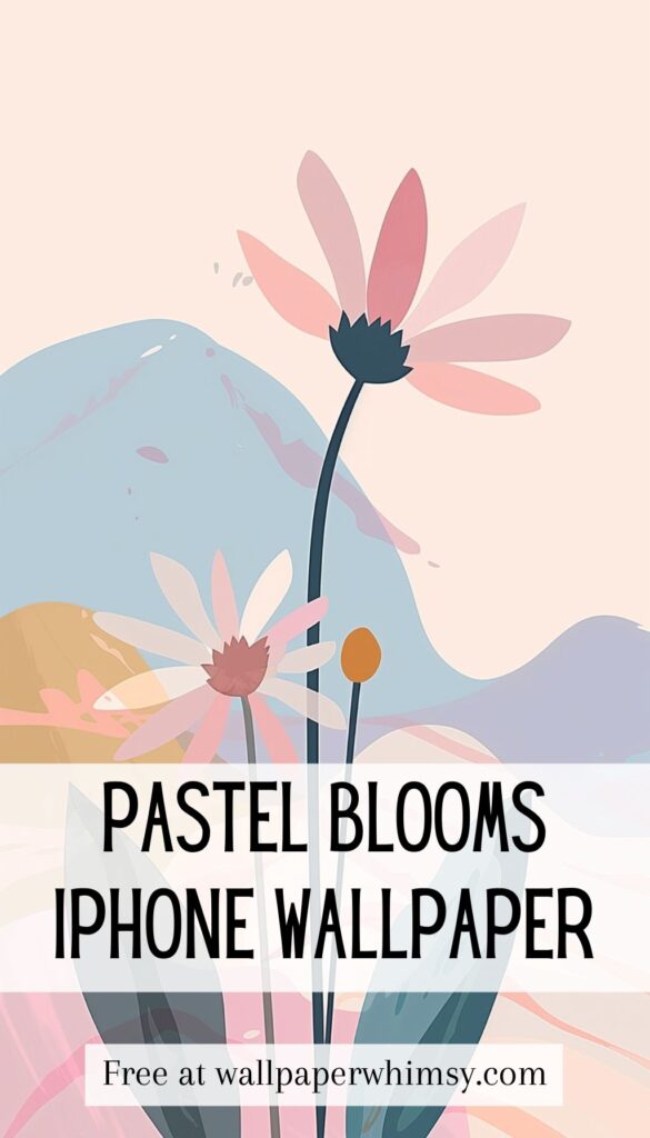 Pastel Blooms IPhone Wallpaper