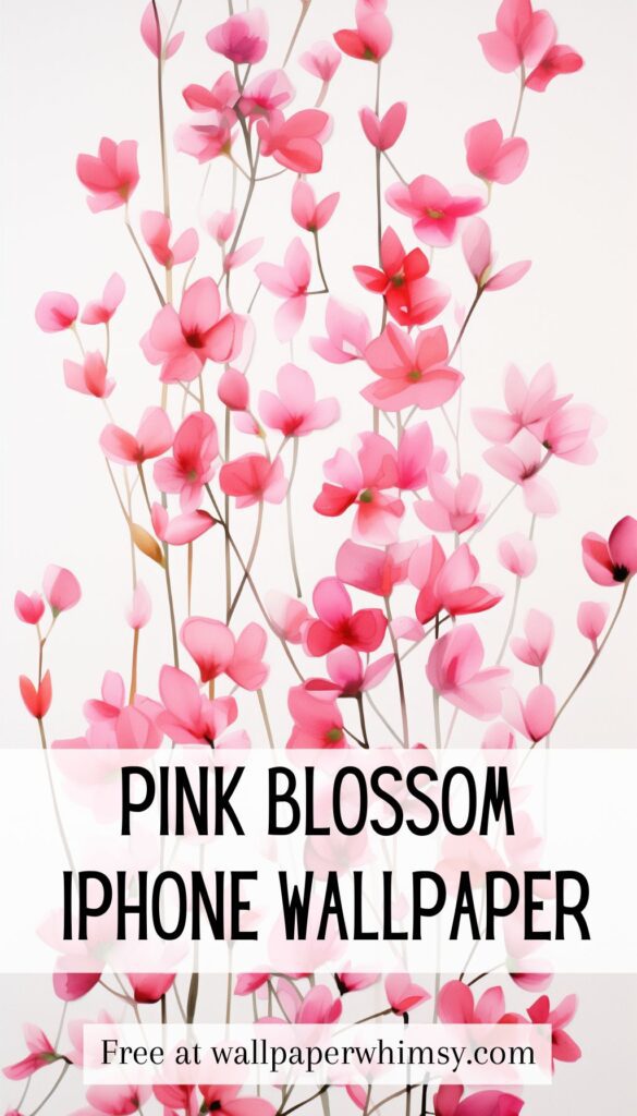 Pink Blossom Array IPhone Wallpaper