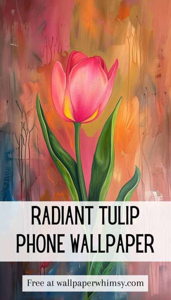 Radiant Tulip Phone Wallpaper