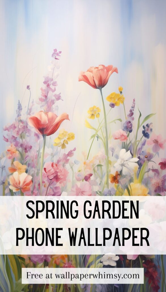 Spring Garden Symphony iPhone Wallpaper