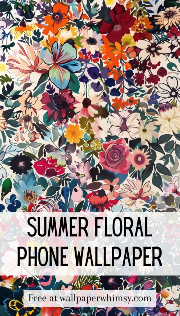 Summer Floral Fiesta IPhone Wallpaper