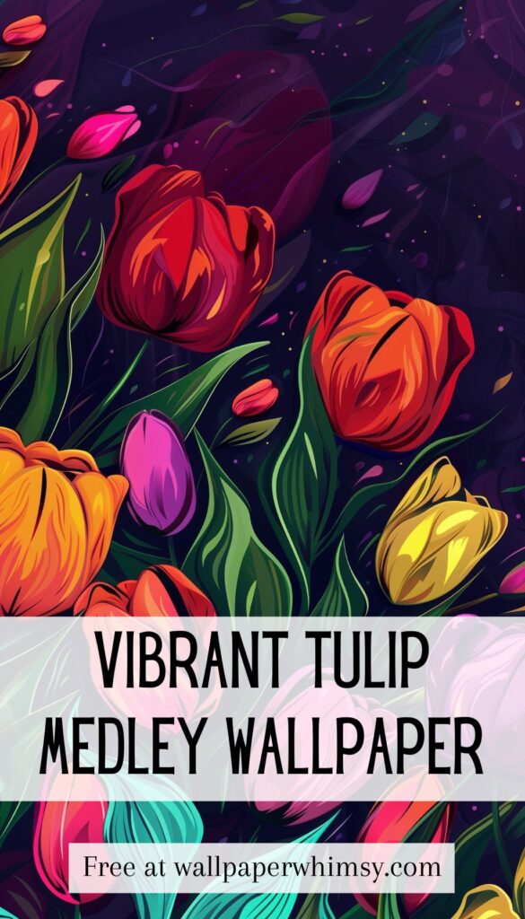 Vibrant Tulip Medley Wallpaper