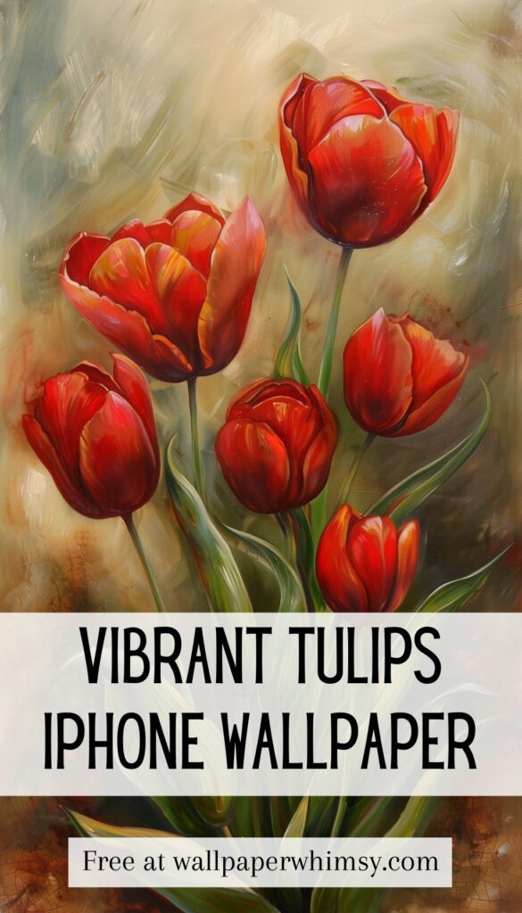 Vibrant Tulips IPhone Wallpaper