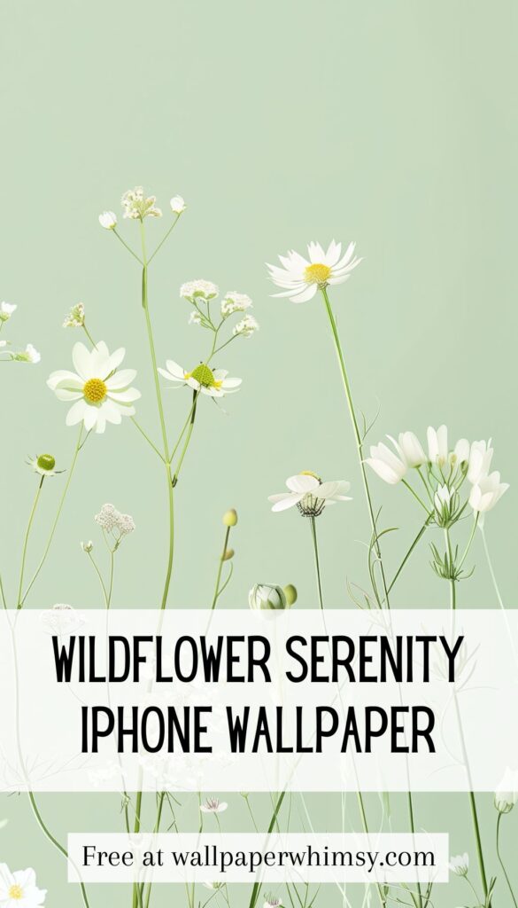 Wildflower Serenity iPhone Wallpaper