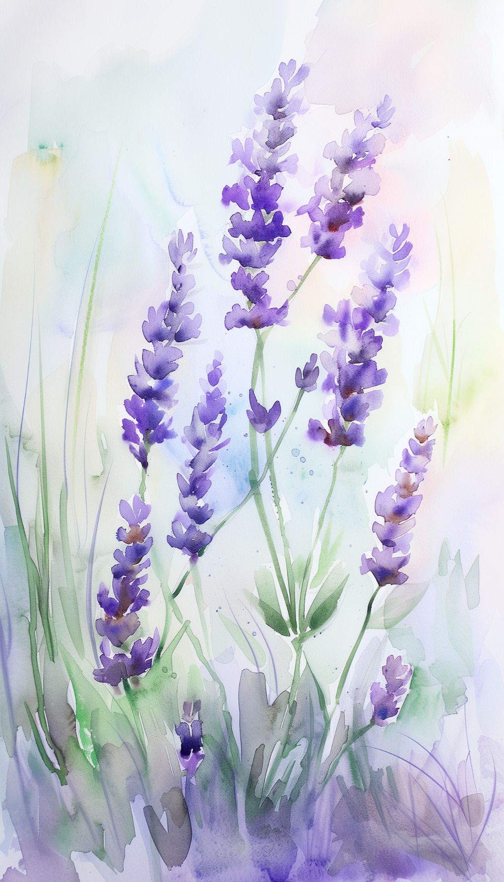 Lavender Bloom iPhone Wallpaper