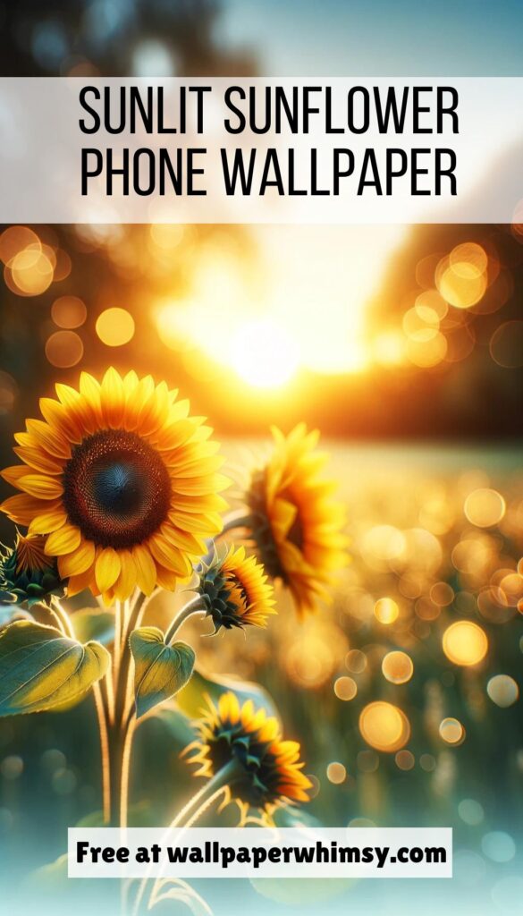 Sunlit Sunflower Serenity Graphic.