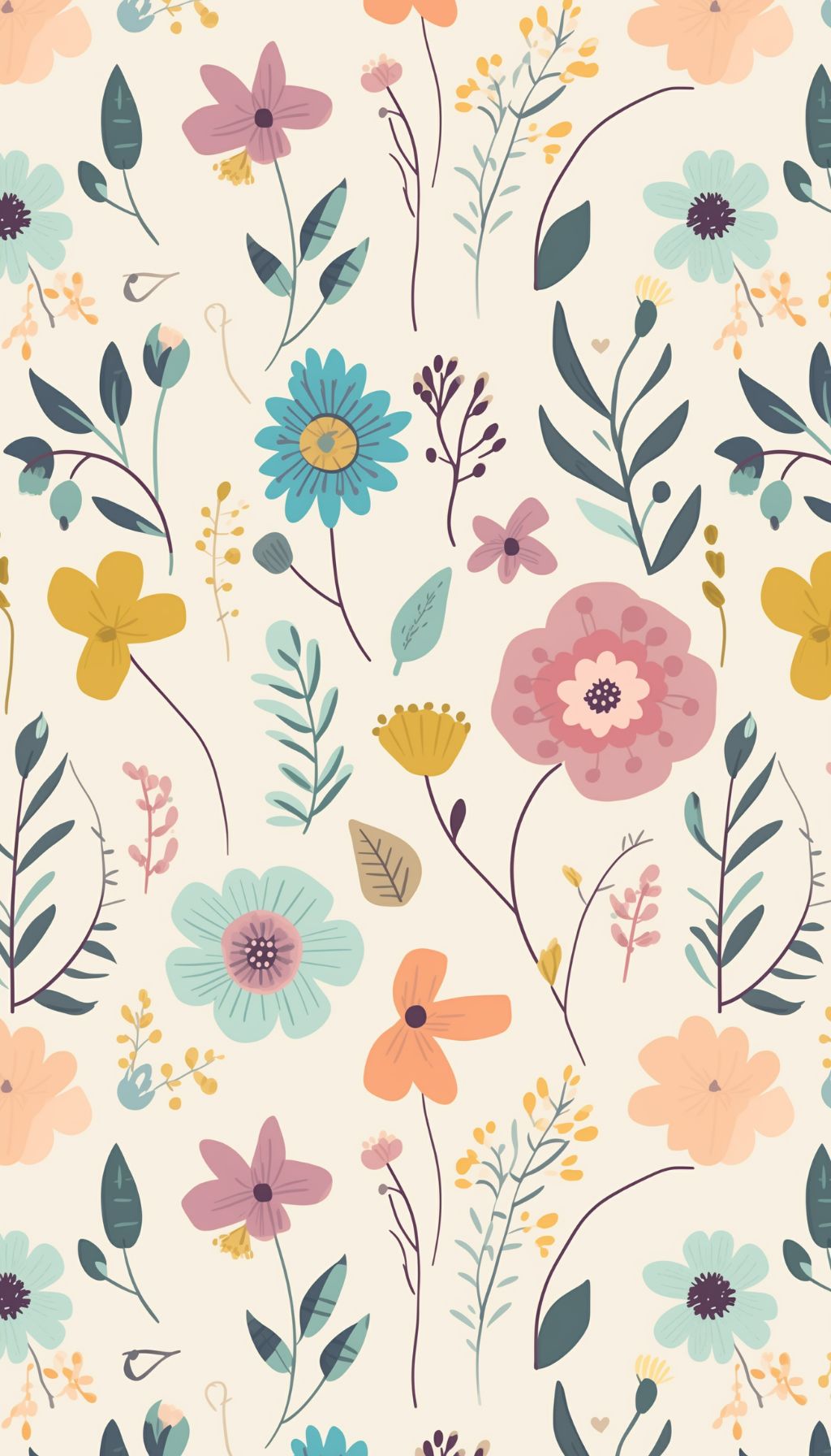 Colorful Floral IPhone Wallpaper