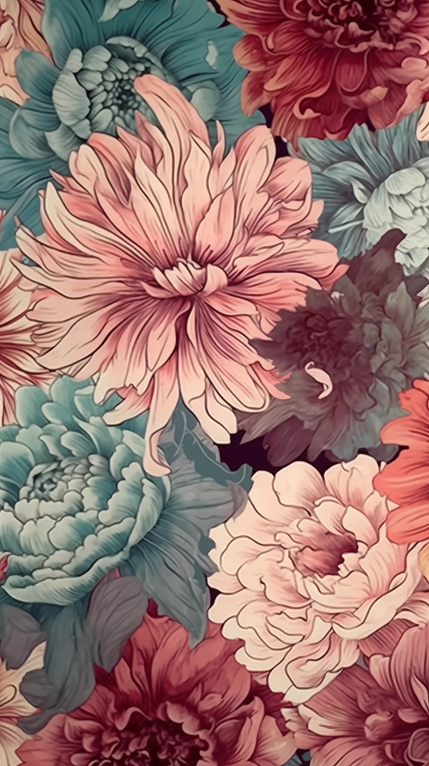 Floral Burst IPhone Wallpaper