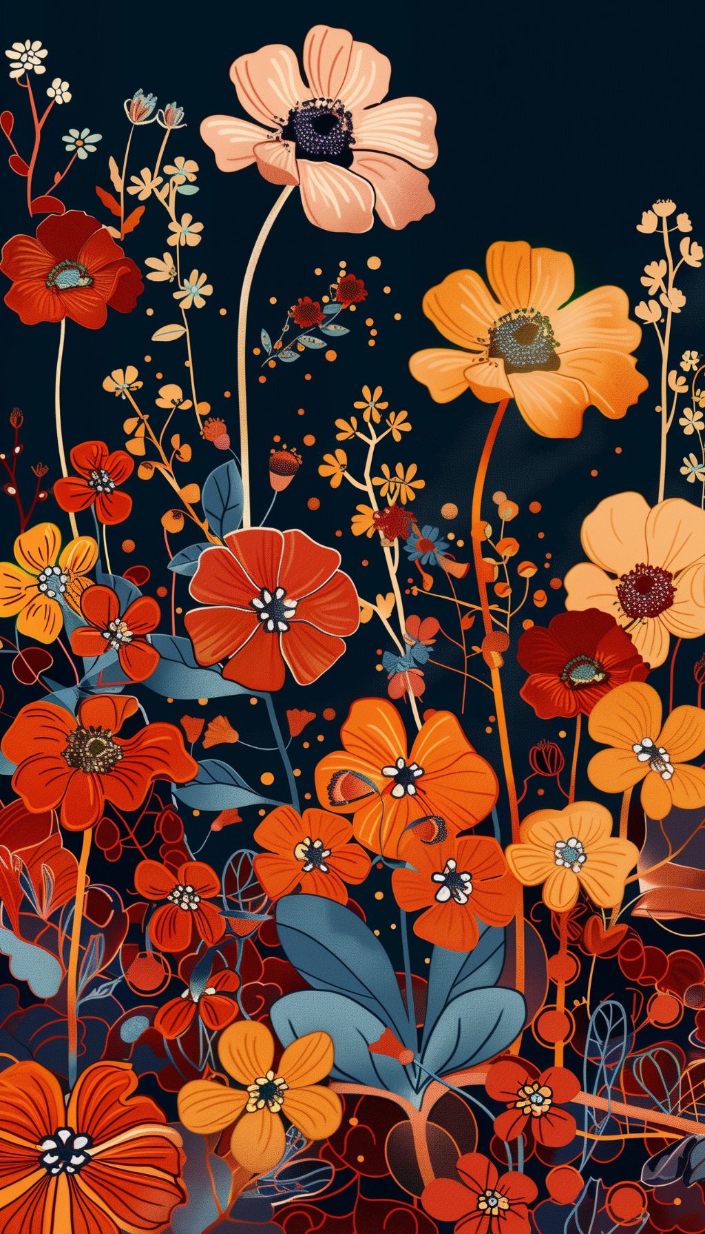 Midnight Garden IPhone Wallpaper