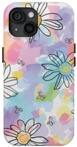 Pastel Daisy Delight iPhone Tough Phone Case.