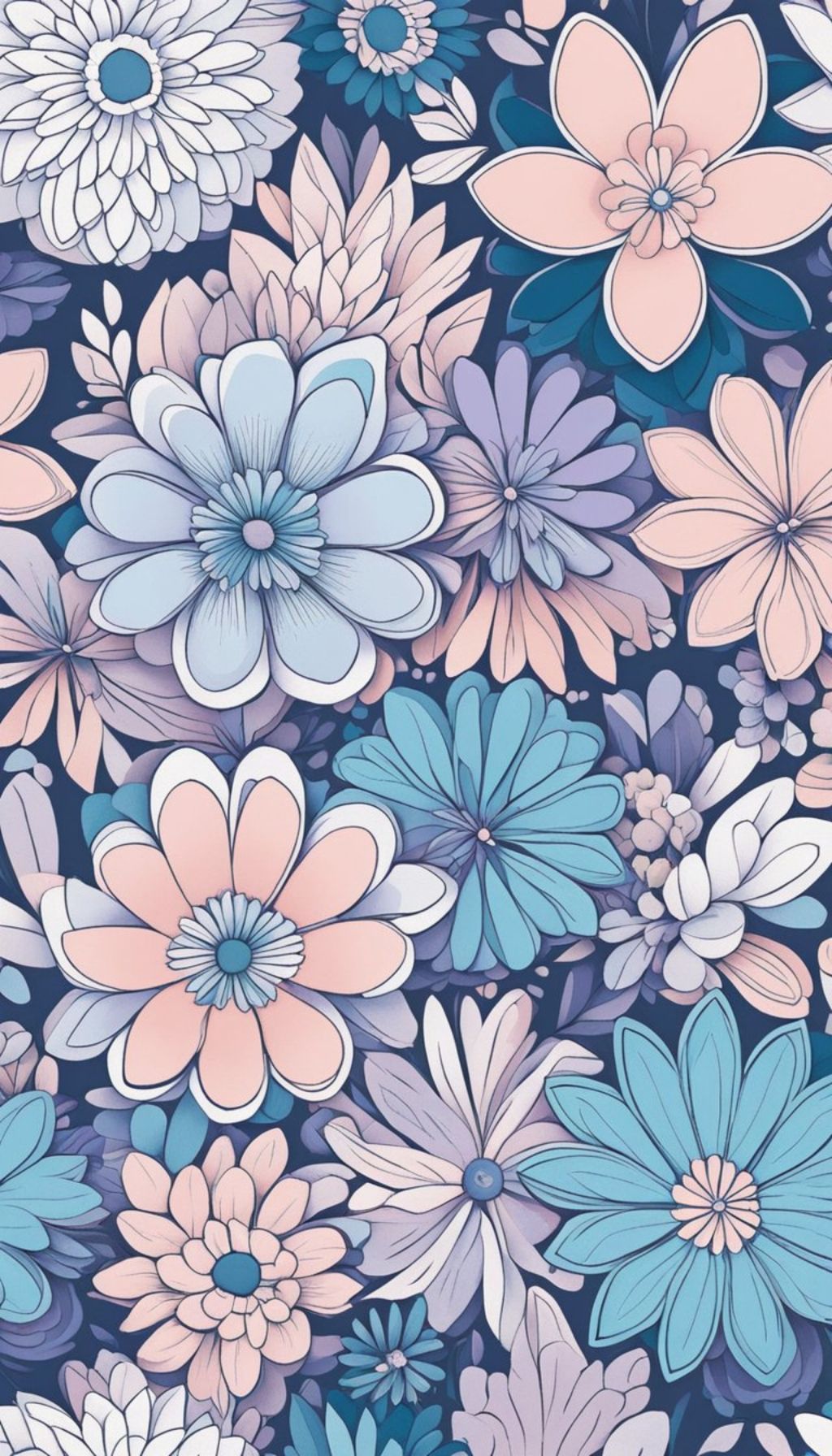 Pastel Floral IPhone Wallpaper