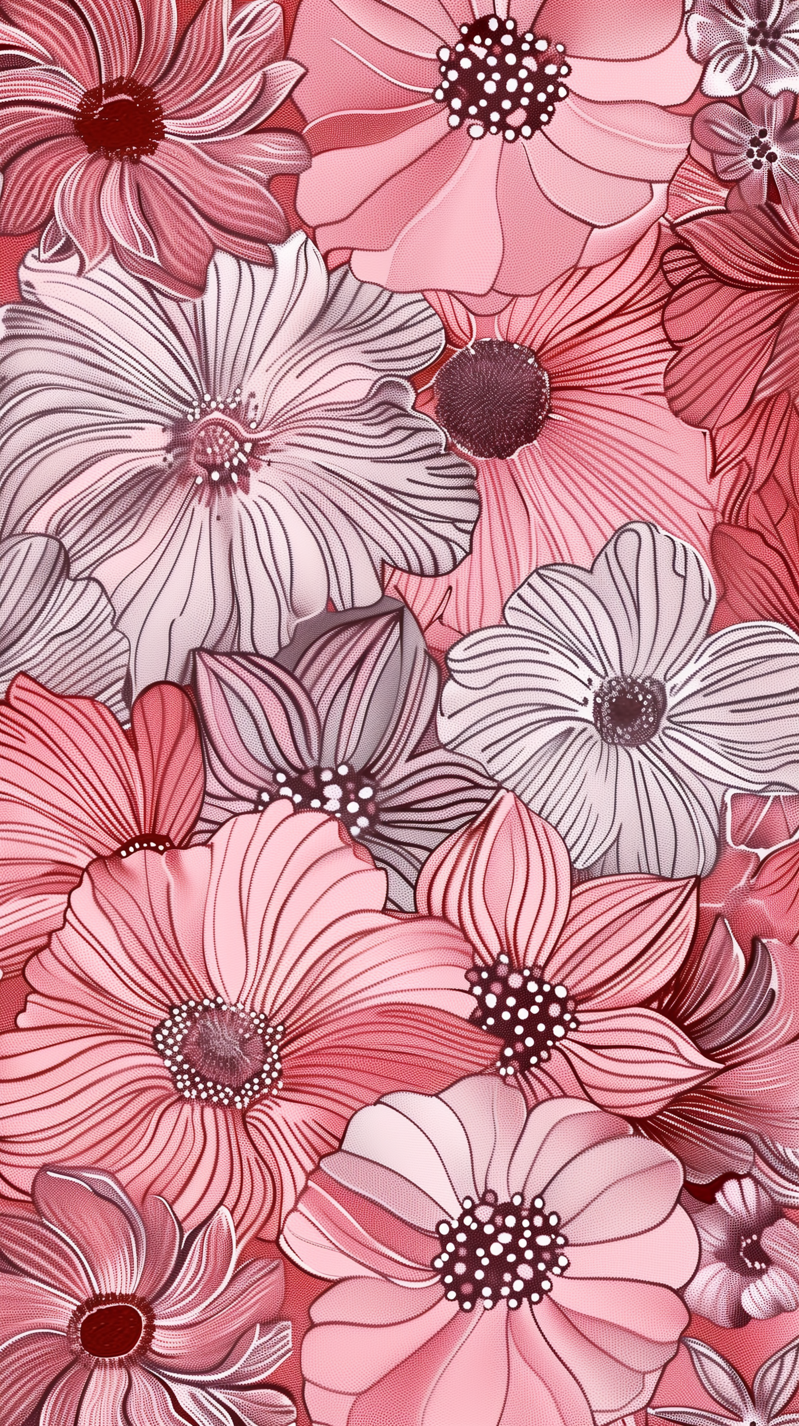 Pink And White Floral IPhone Wallpaper