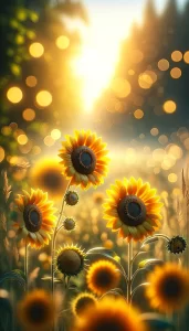 Sunlit Sunflower Field iPhone Wallpaper