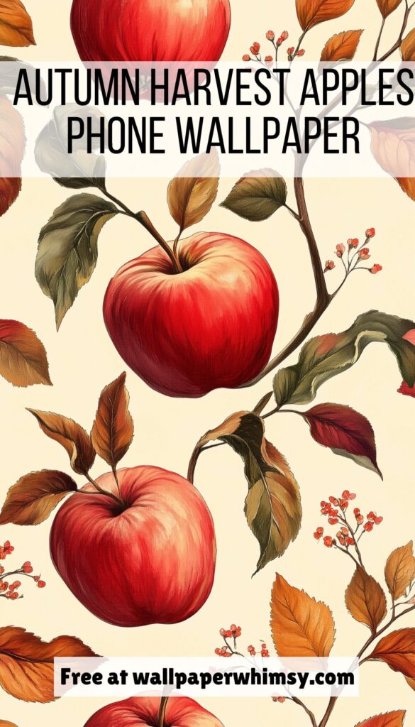 Autumn Harvest Apples graphic.