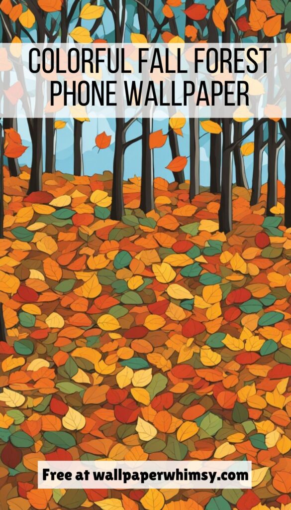 Colorful Fall Forest graphic.