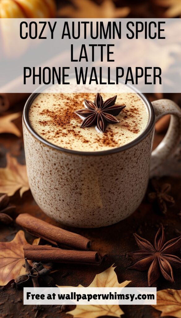 Cozy Autumn Spice Latte graphic.