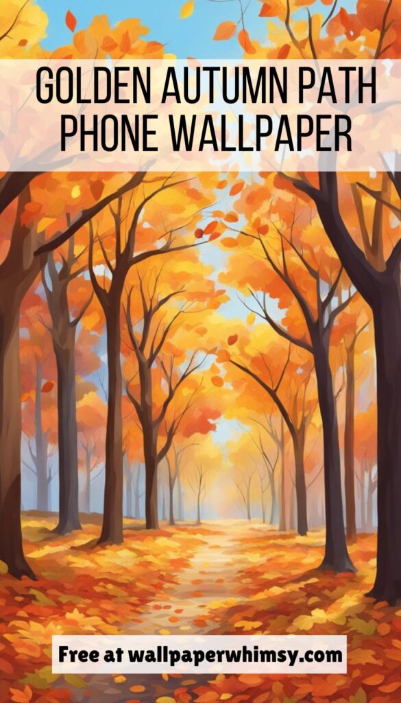 Golden Autumn Path graphic.